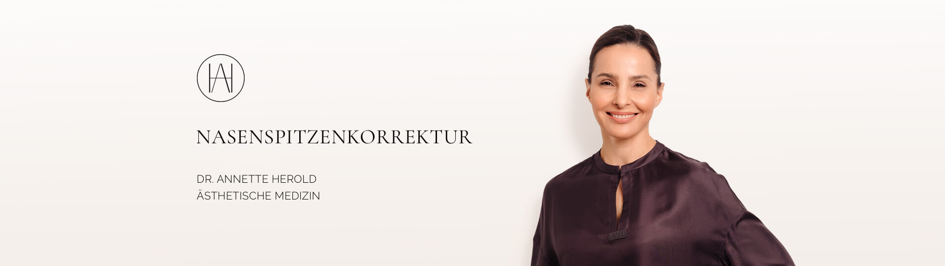 Nasenspitzenkorrektur Düsseldorf, Dr. Annette Herold, Aesthetics Redefined 